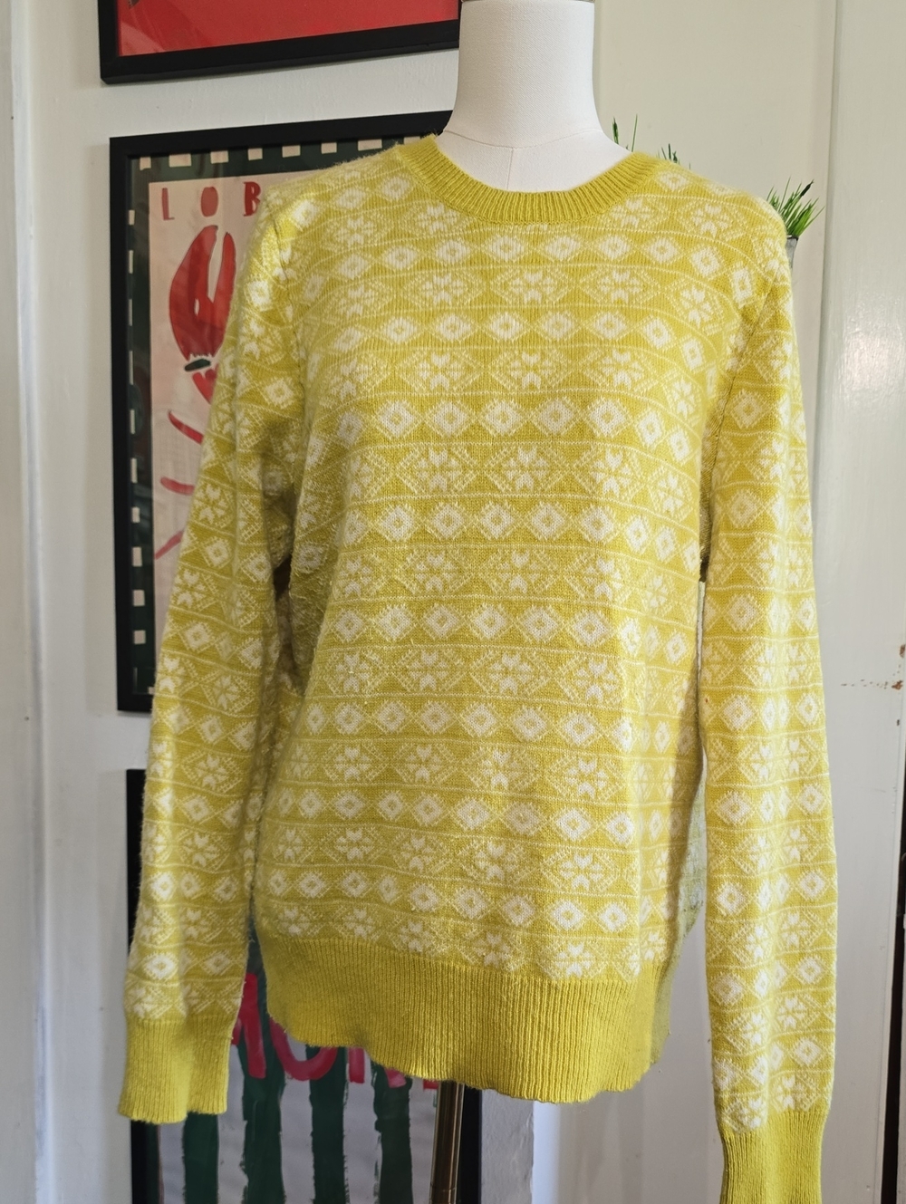 Vintage Gap Lambswool Fair Isle Sweater Xlt